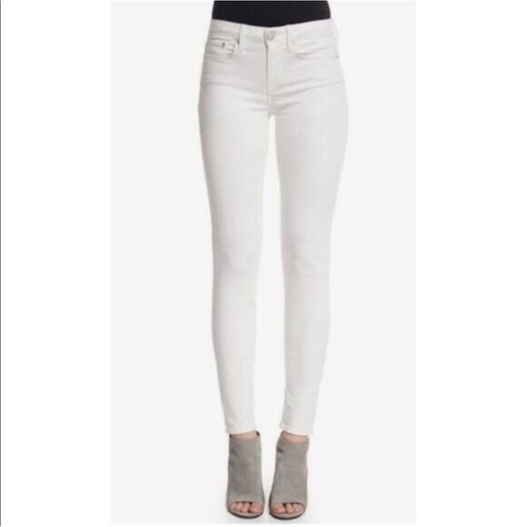 Vince Women's Riley Skinny White Ankle Jeans Size 25 Stretch Denim 5-Pocket - Picture 1 of 13